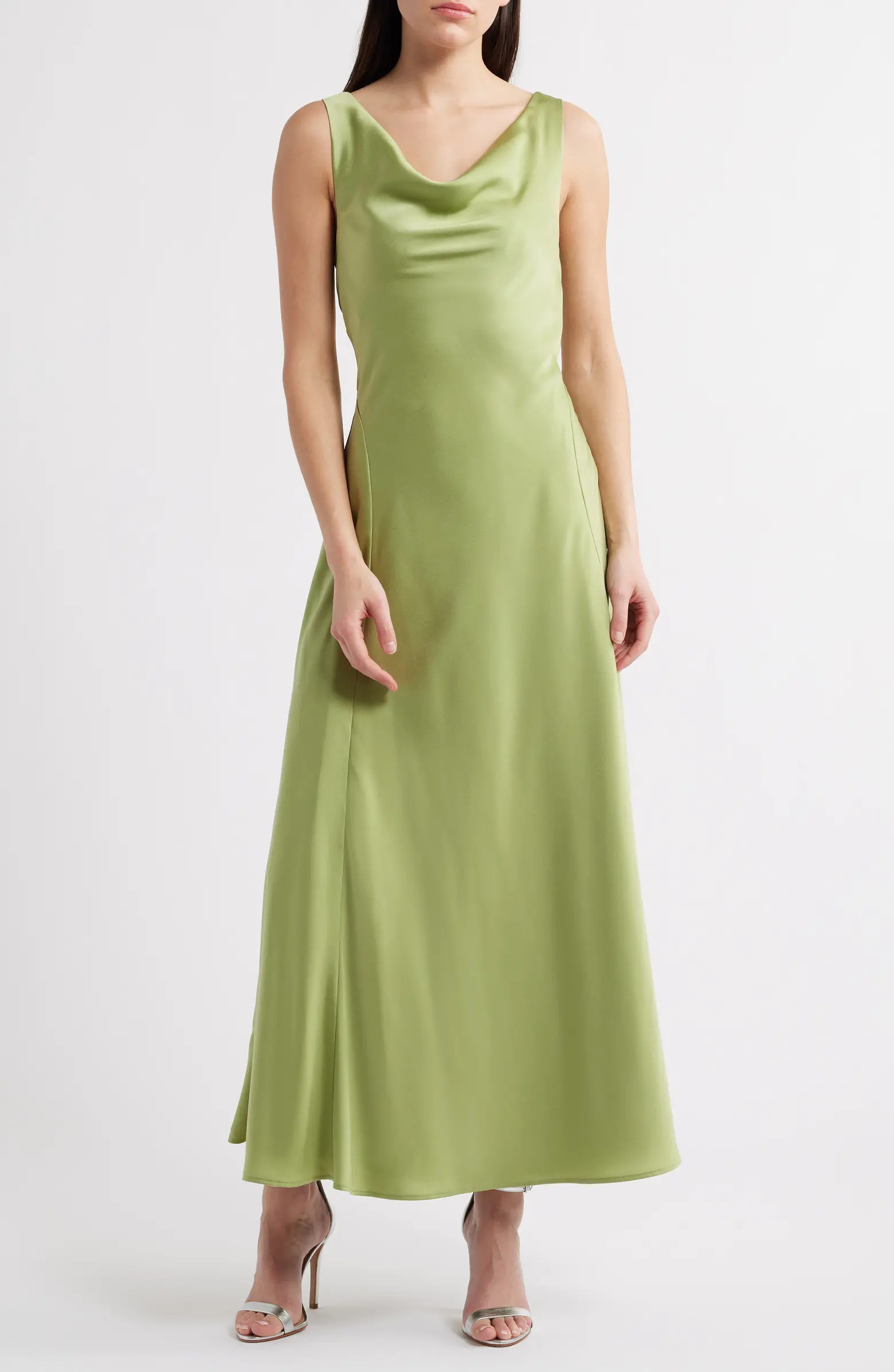 Tala Cowl Neck Satin Gown | Nordstrom