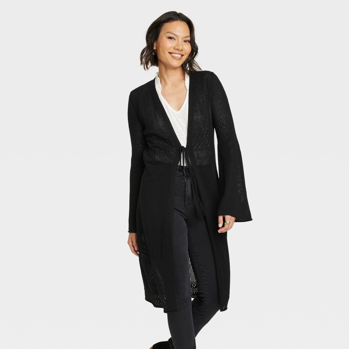 Women's Pointelle Duster Cardigan - Knox Rose™ | Target