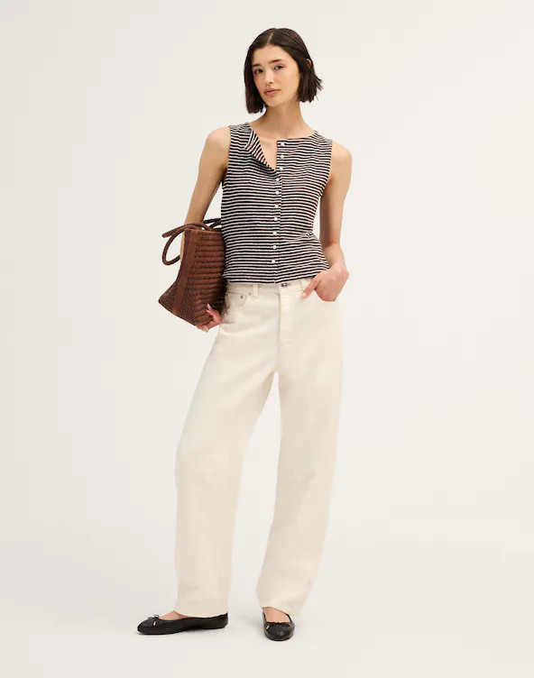 Sleeveless Boatneck Vest Top | Madewell