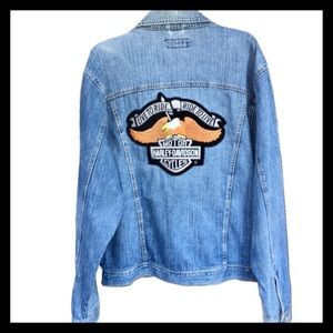 ⭐️HP⭐️BH Polo Club Harley Davidson Denim Jkt XL | Poshmark