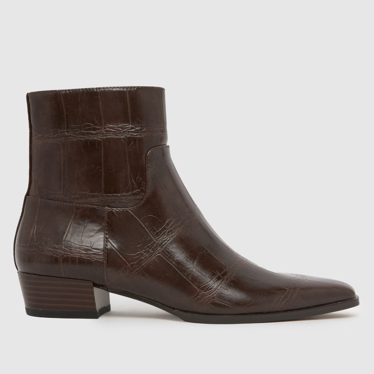 Womens Brown schuh Carson Croc Pixie Boots | schuh | Schuh