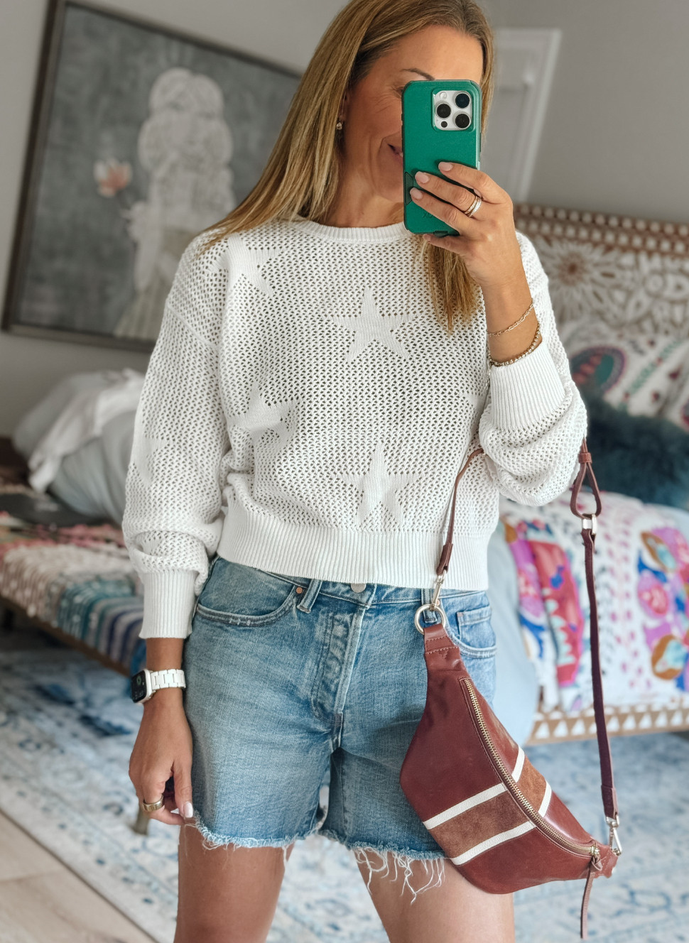Seeing ⭐️ in the best way! The sweater made for summer 

 #LTKgrwm #LTKootd #LTKmomlife