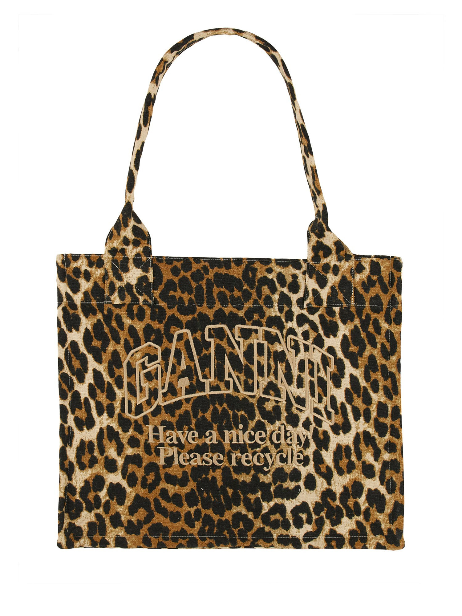 ganni leopard print tote bag | Eleonora Bonucci Worldwide Luxury
