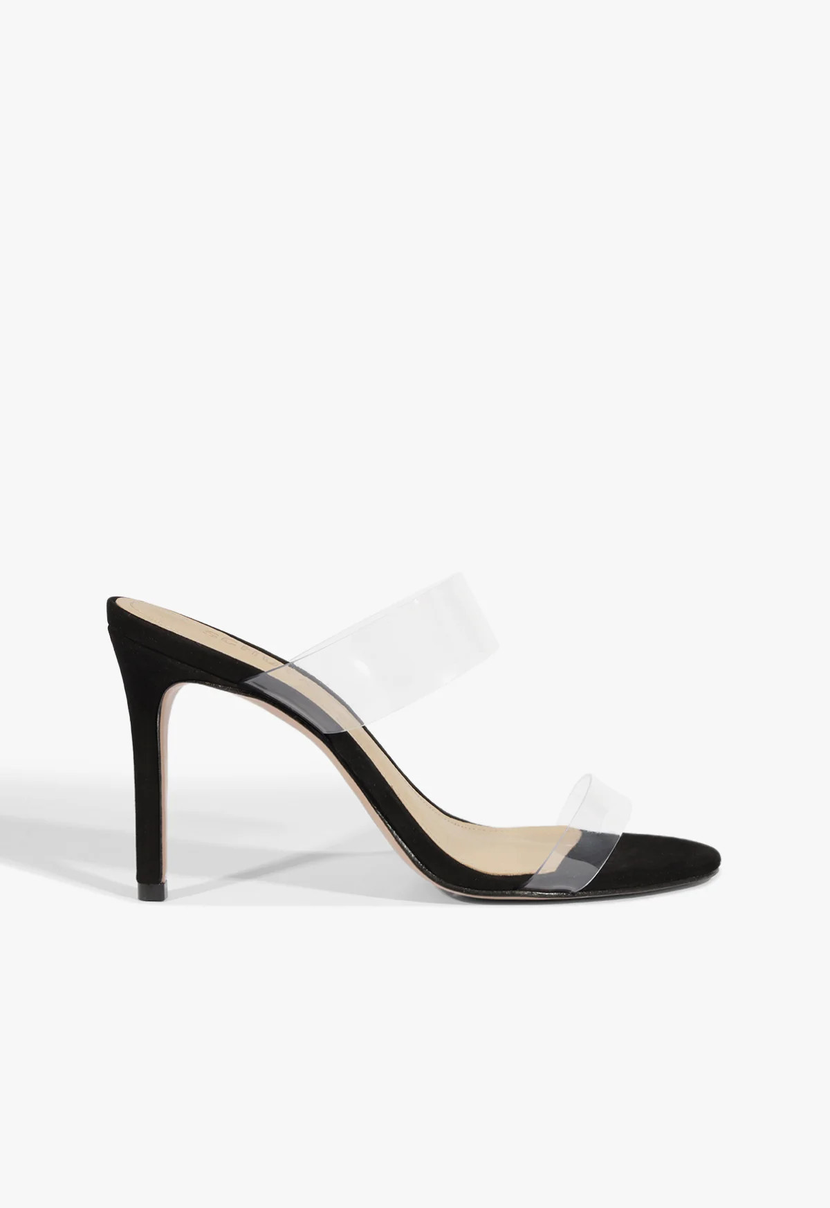Ariella Black Stiletto Sandal in Vinyl | SCHUTZ | Schutz (US)