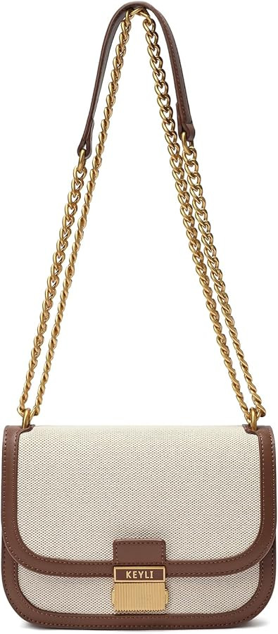 Keyli Small Crossbody Bag, Trendy Designer Mini Shoulder Bag for Women Waterproof Leather Satchel... | Amazon (US)