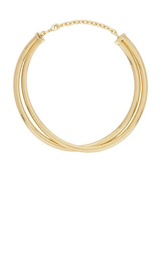 Double Cobra Necklace in Gold | Revolve Clothing (Global)