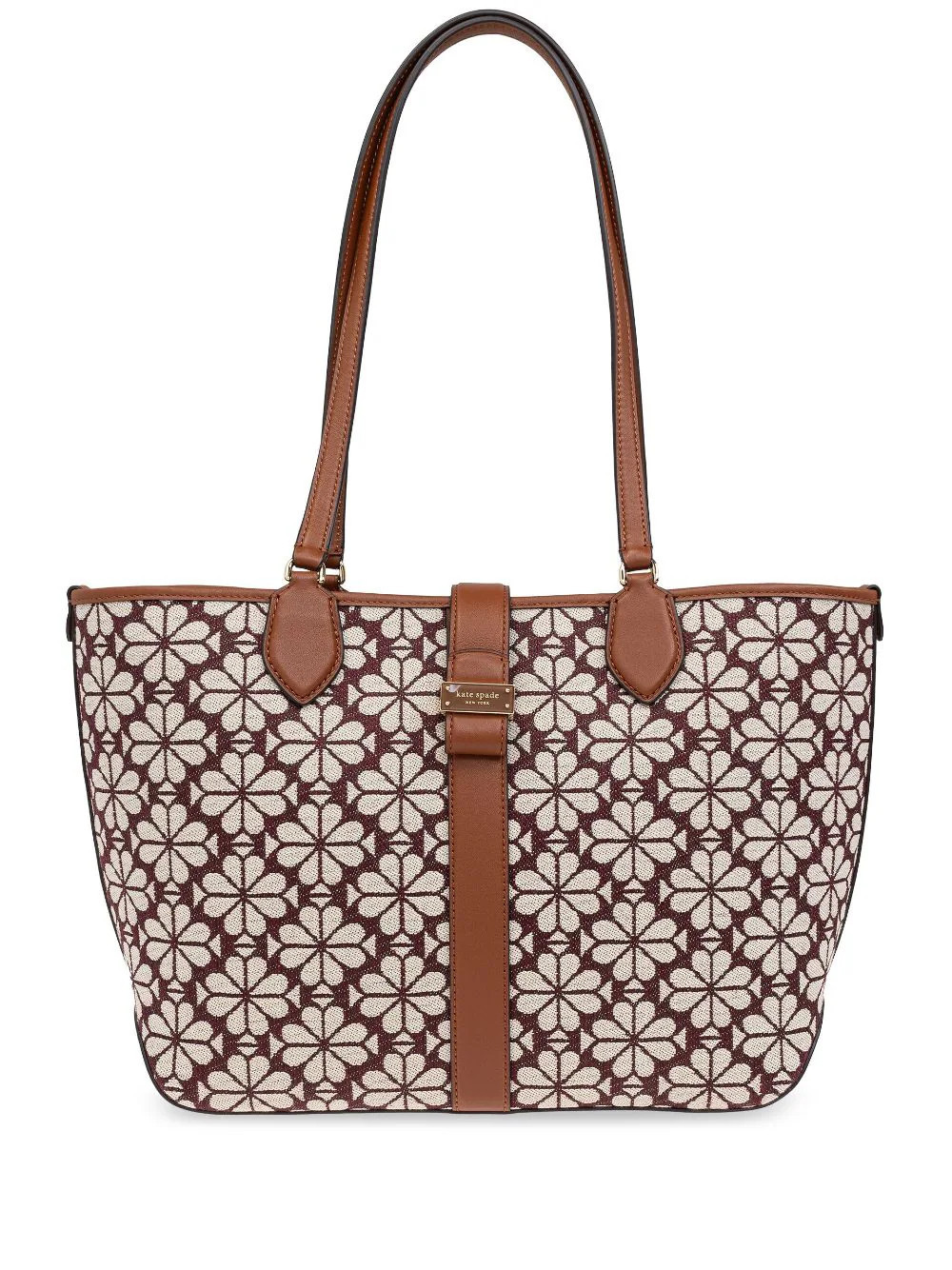 Kate Spade medium floral-jacquard tote bag - Red | Farfetch Global