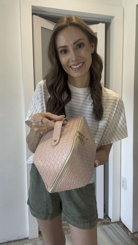 Anytime I travel, I use one bag for skincare and the other for makeup and this one is perfect for makeup organization! I show the compartment details in the videos but it’s also expands more when you open it so you can for a lot. And it has a convenient carrying handle. Comes in a few color options! I’ll also linking similar pieces for my outfit! 

#LTKSaleAlert #LTKFindsUnder50 #LTKTravel