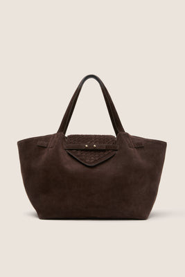 Espresso Suede Blaine Tote | Tuckernuck (US)