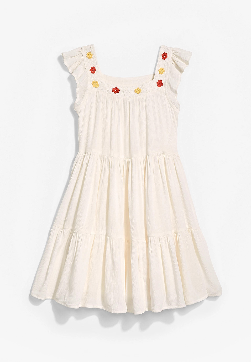 Girls Lace Trim Dress | Maurices