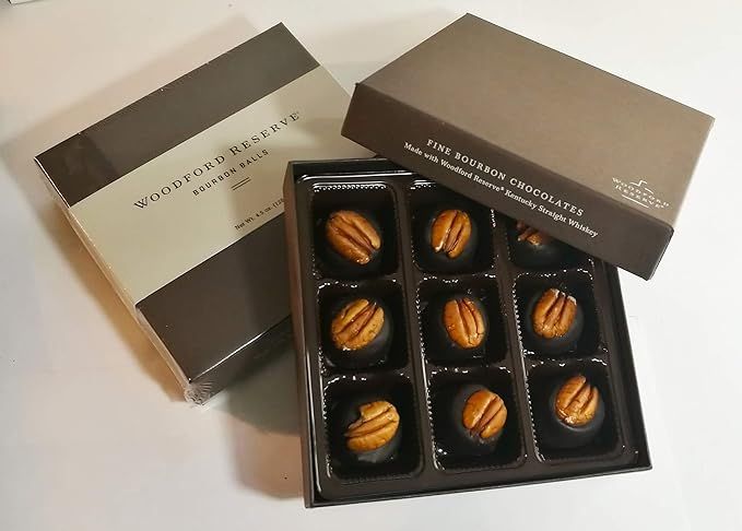 Woodford Reserve Premium Bourbon Ball Gift Box, 9 candies per box, delicious and perfect for holi... | Amazon (US)