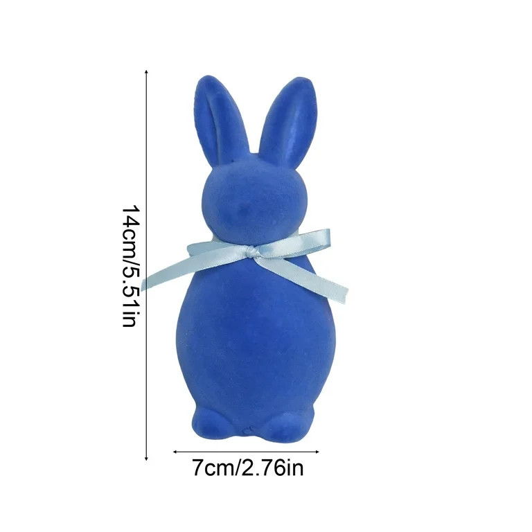 Blue Blue Easter Bunny Figurine Decoration Foam Holiday Home Decor For Tabletop Mantel And Spring... | Walmart (US)