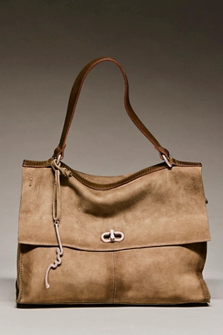 We The Free Baby Parker Suede Tote at Free People in Olive | Free People (UK)