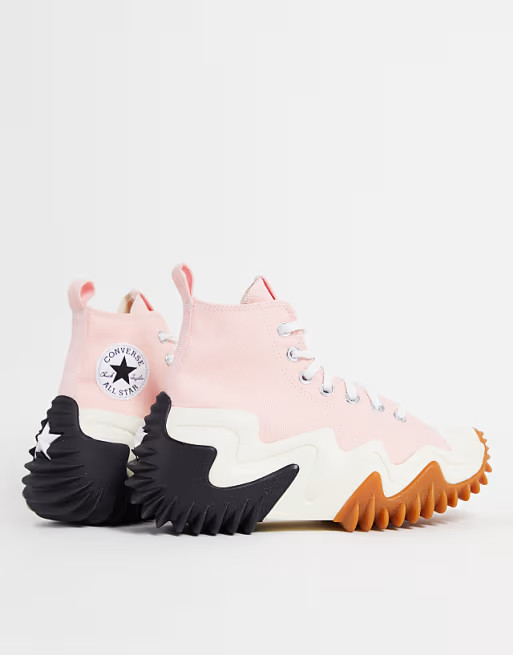Converse Run Star Motion Hi platform sneakers in storm pink | ASOS | ASOS (Global)