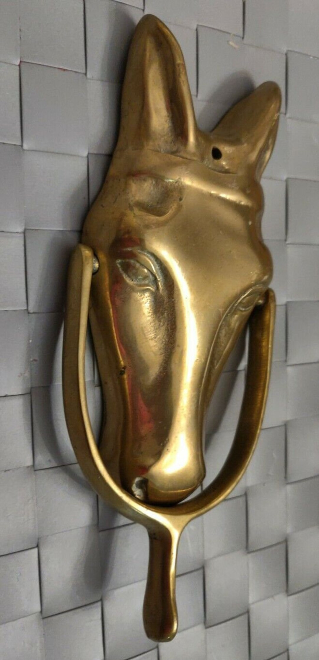 Vintage Antique 1945 SRG Brass Horse Head & Spur Door Knocker - Etsy | Etsy (US)