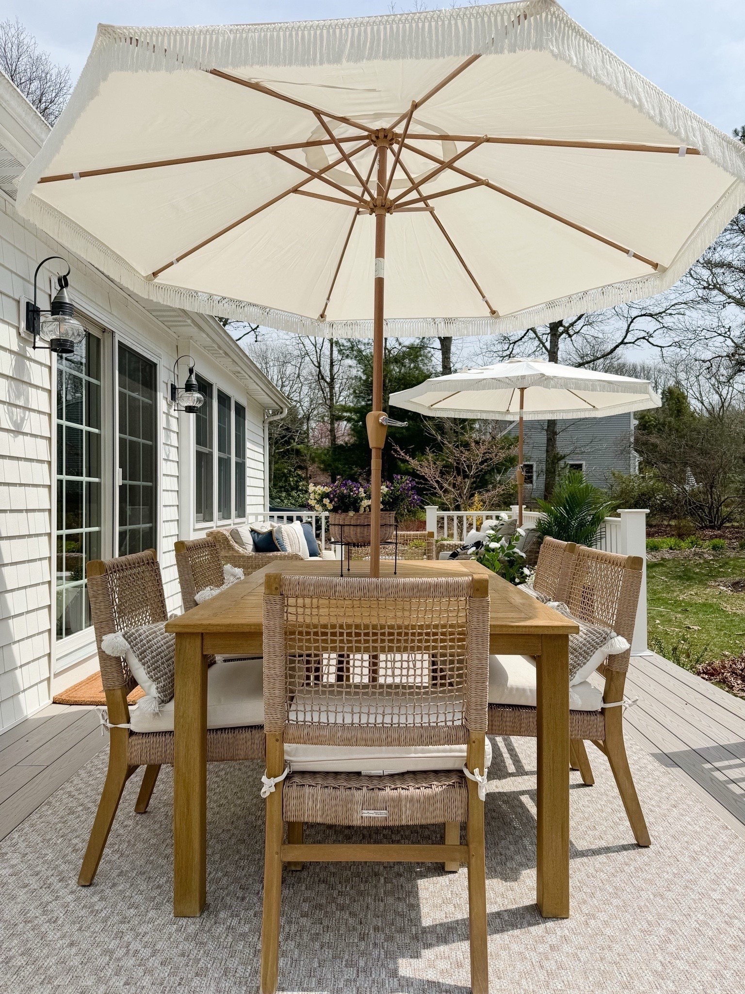 Outdoor living season is just around the corner! If you need more inspo for your space, here’s a look from last season that I still love. This outdoor dining table is a bestseller right now, and I found great options for these dining chairs! ☀️🤍

#LTKSeasonal #LTKHome