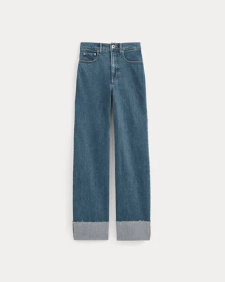 Women's Way-High� Sailor Jean 2.0 by Everlane in Mid Indigo, Size 28 | Everlane