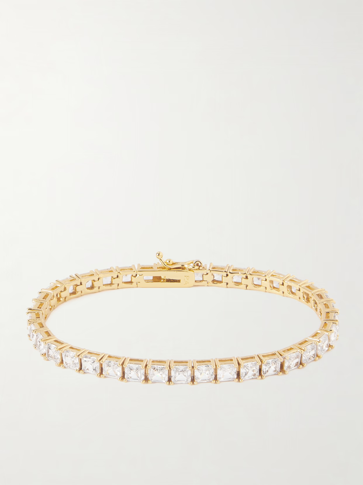 Roxanne Assoulin - Gia Gold-tone Cubic Zirconia Tennis Bracelet - One size | NET-A-PORTER (US)