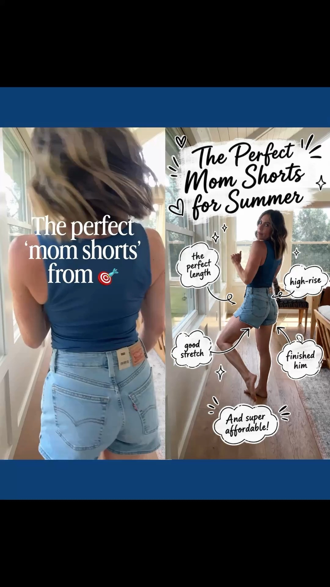 The perfect mom Jean shorts