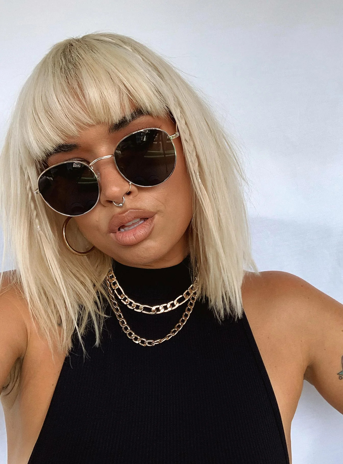 With The Band Sunglasses Gold | Princess Polly US