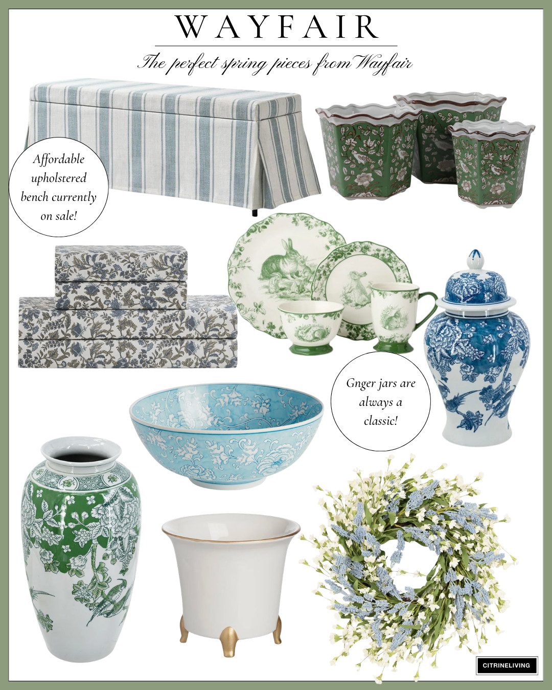 The perfect spring finds from Wayfair! 

Home decor, home finds, chic home, chic decor, green decor, blue decor, spring decor, home favorites, hosting essentials, decorative vases 

 #LTKSeasonal #LTKHome