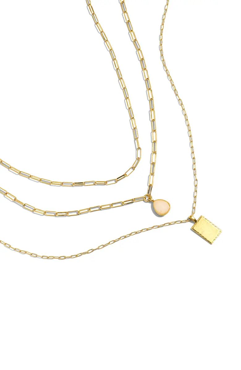 Set of 3 Pendant Necklaces | Nordstrom