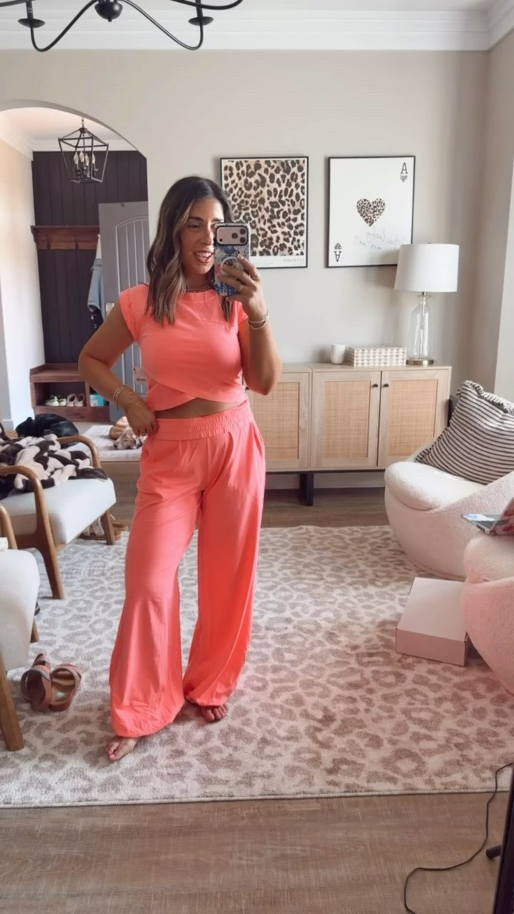 I am a huge fan of a petite friendly lounge set that I can wear around the house and out and this Free People set is absolutely stunning. I love the way this fits and the color is a 10/10. I love this for a travel outfit, pair with a denim jacket in the cooler months. 
For reference, I’m wearing a size small and am 5’ tall.

#LTKActive #LTKMidsize #LTKPetite