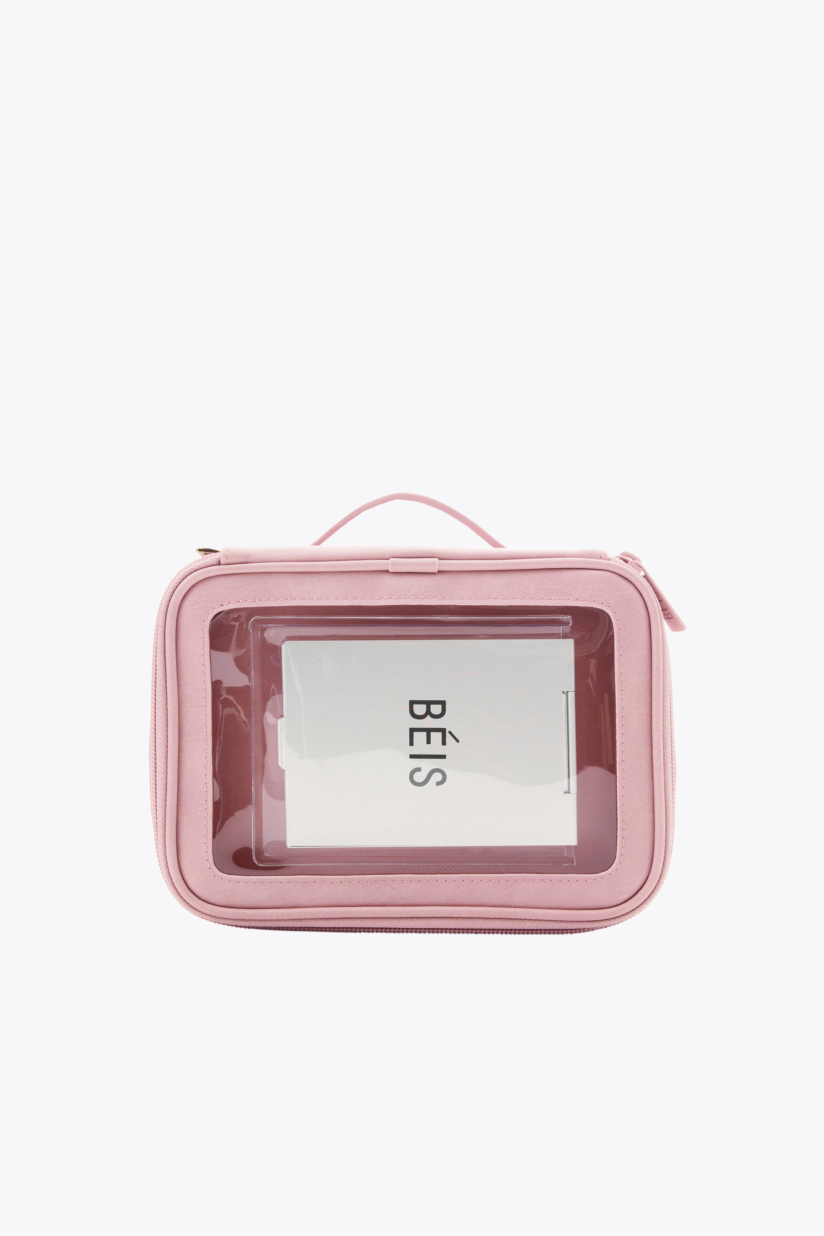 BÉIS 'The On The Go Essential Case' in Atlas Pink - Pink Travel Organizer For Makeup & Cosmetics | BÉIS Travel