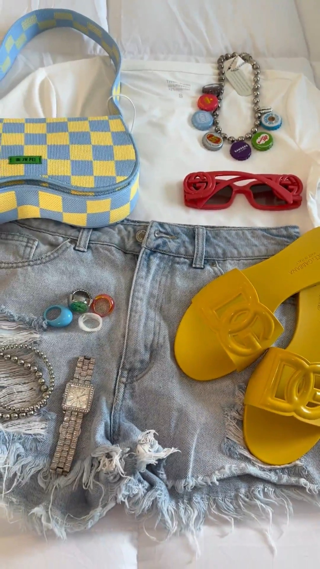 Ootd - Day Outfit


ootd, trending fashion, y2k fashion, distressed shorts, cargo skirt, Dolce & Gabbana, jw pei, amazon fashion, found it on amazon, amazon fashion, sandals outfit, gucci, statement jewelry, summer fashion, denim shorts, spring fashion, jc styled you, adore jamilah,

#LTKShoeCrush #LTKItBag #LTKStyleTip