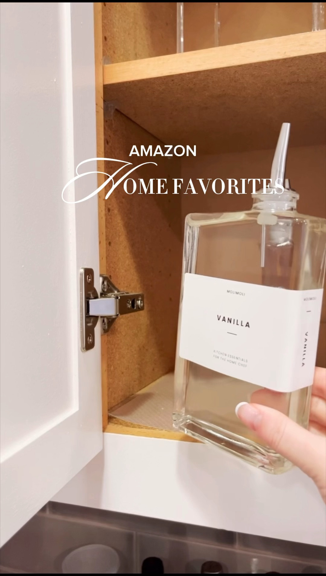 Amazon Home Favorite I am loving!! A kitchen organization dream with these slim space saving glass bottle dispensers! 

#LTKfindsunder50 #LTKhome #LTKfindsunder100