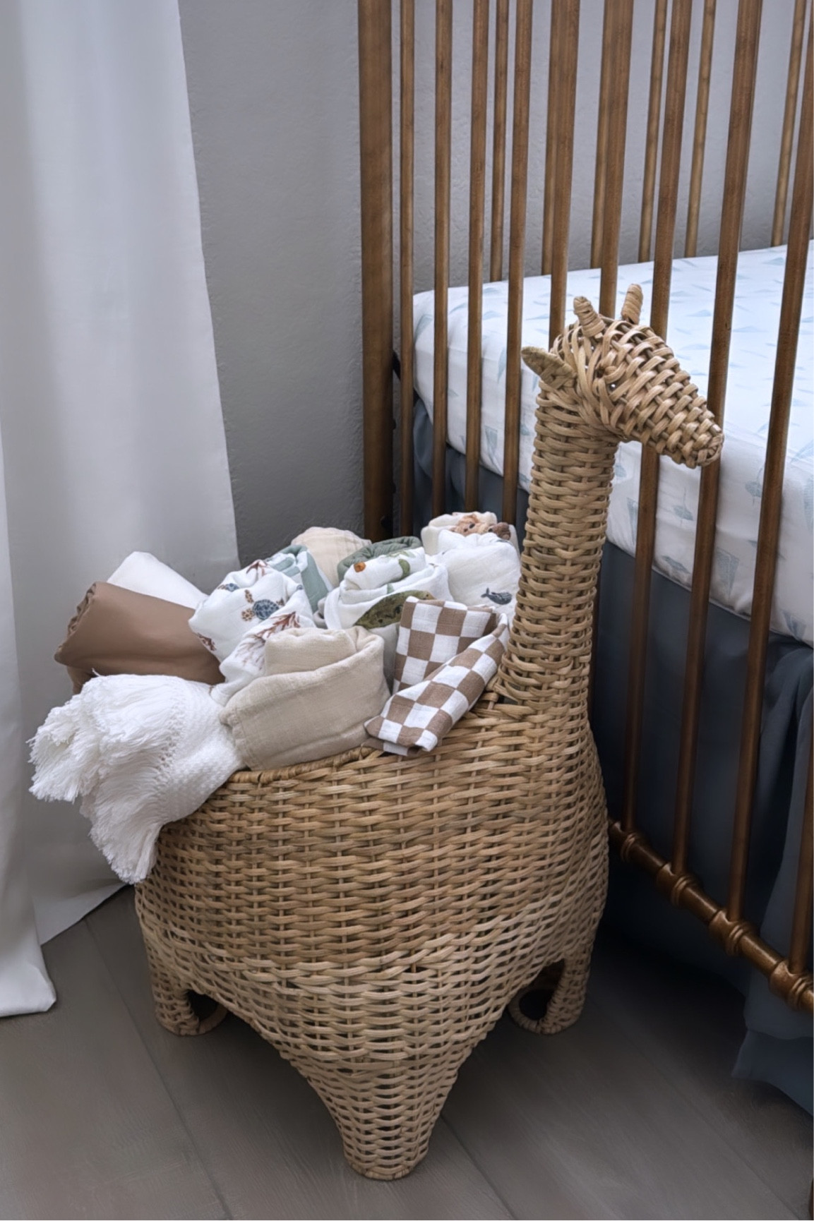 Baby boy giraffe storage basket for swaddles or toys nursery 
Pottery barn kids baby  

#LTKbump #LTKbaby #LTKkids