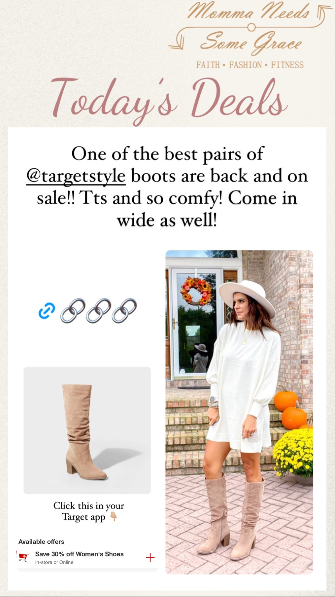Target Boots 30% off!! 

#LTKfindsunder50 #LTKSeasonal #LTKfindsunder100