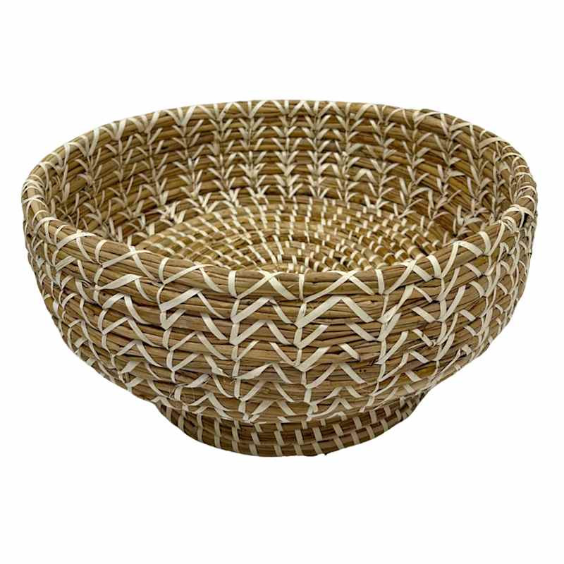 Natural Decorative Seagrass Bowl, 14x6 | At Home