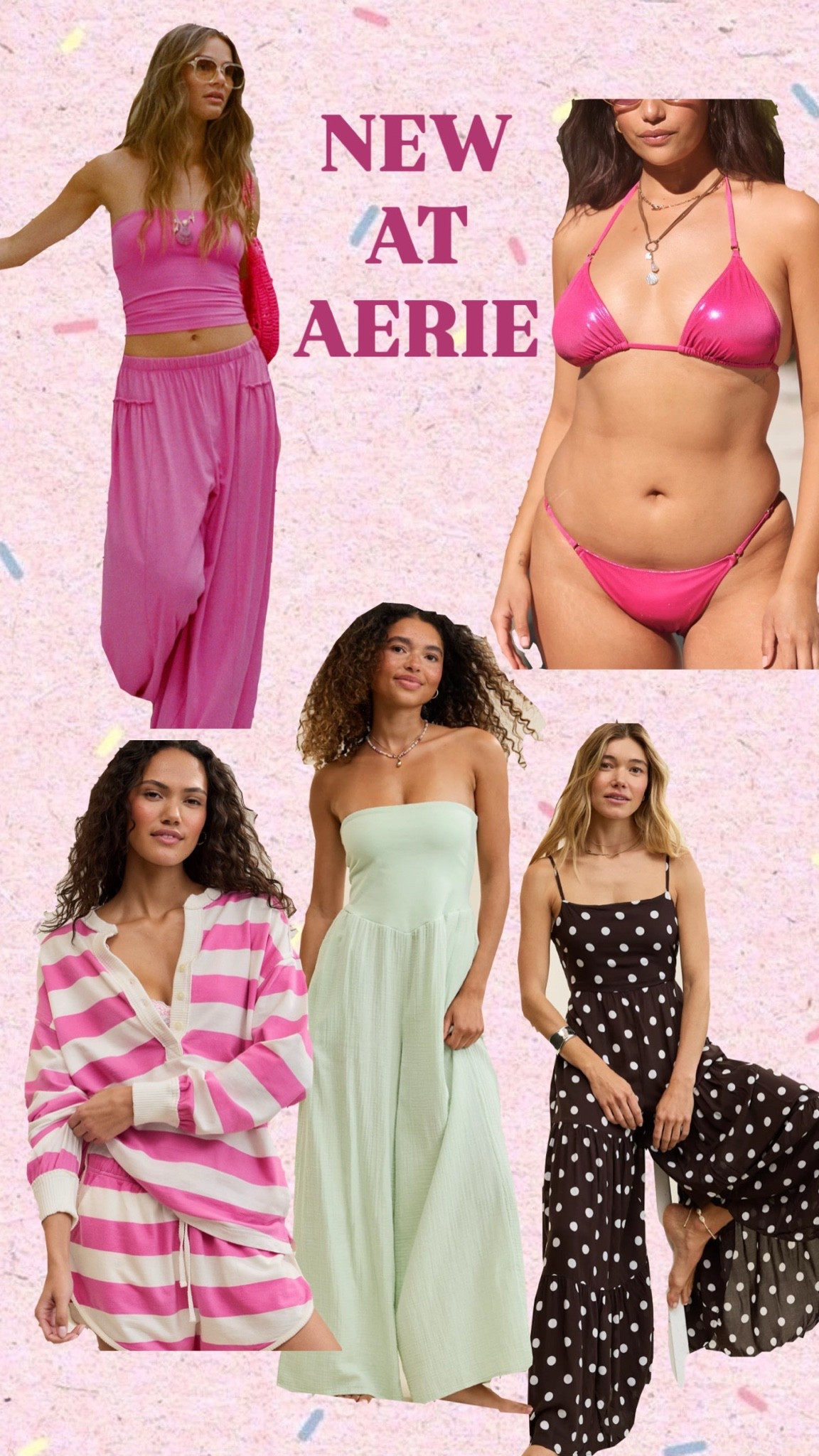 New at aerie! So many good finds! Matching sets, bikinis. Jumpsuits and more 💕

#LTKsummer #LTKdresses #LTKsale