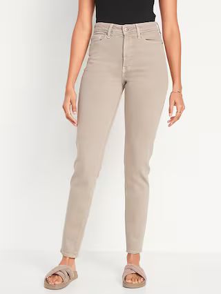 High-Waisted O.G. Straight Ecru-Wash Ankle Jeans for Women | Old Navy (US)