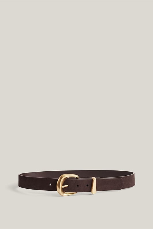 Hailee Organic Suede Belt | Witchery (AU)