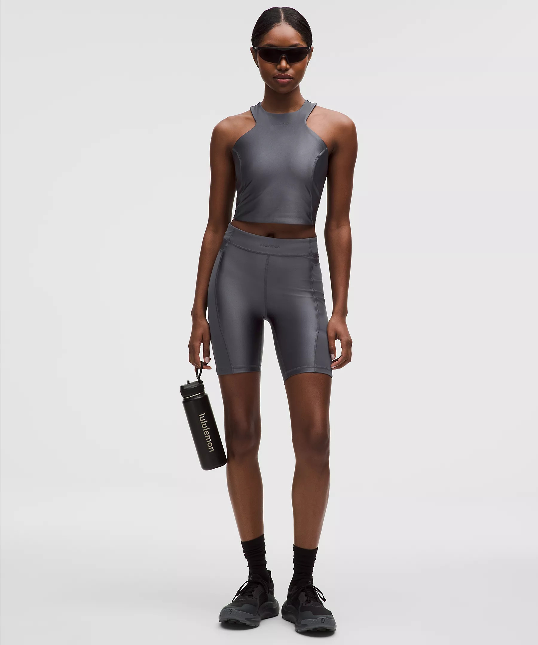 Satin Shine Panelled High-Rise Short 8" | Lululemon (US)