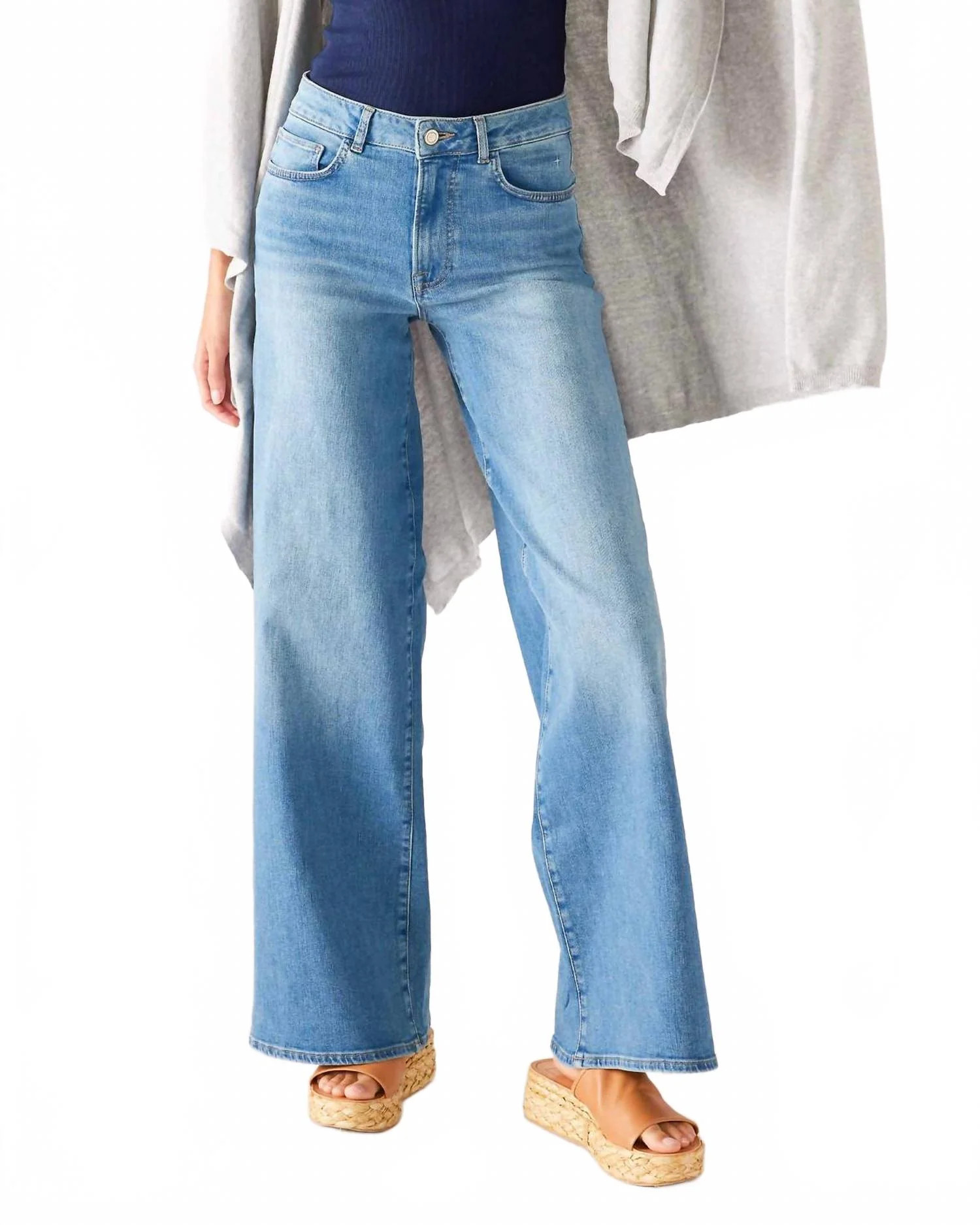 Kate Wide Leg Jeans In Blue | Shop Simon