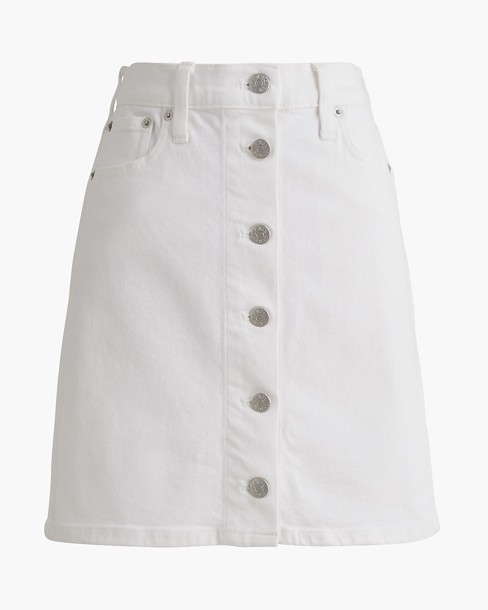 Denim button-front mini skirt | J.Crew Factory