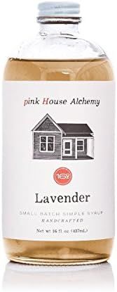 Pink House Alchemy Lavender Syrup - 16 oz Simple Syrup Cocktail Drink Mix - Use To Flavor Coffee ... | Amazon (US)