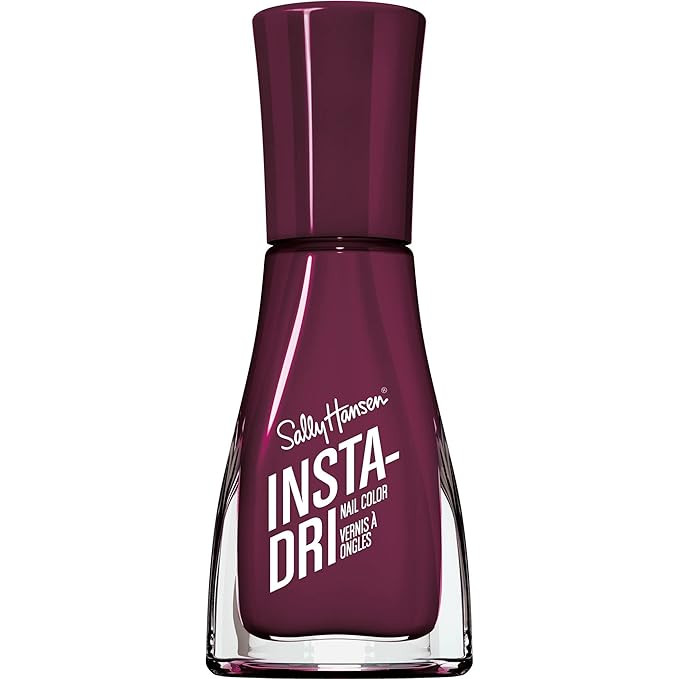 Sally Hansen Insta-Dri, Zip Wine, Quick Dry, Long Lasting, Opaque, Shiny Red Nail Polish | Amazon (US)