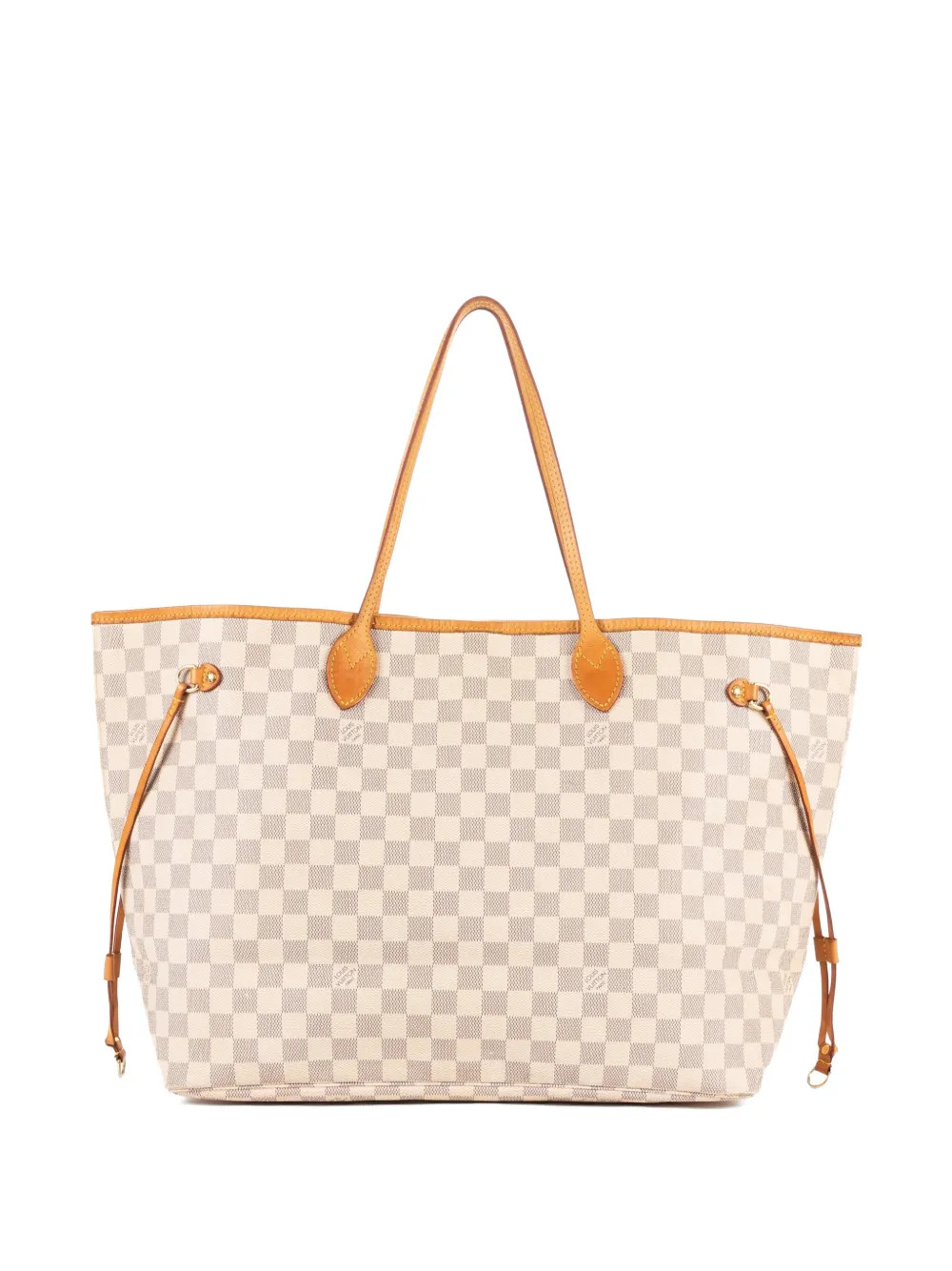 Louis Vuitton Pre-Owned GM Neverfull Damier Azur tote bag - White | Farfetch Global