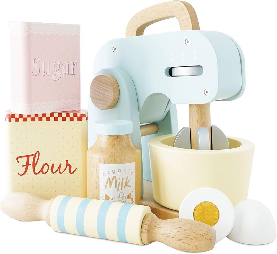 Le Toy Van - Honeybake Wooden Mixer Pretend Play Toy Set | Kids Role Play Toy Kitchen Accessories | Amazon (UK)