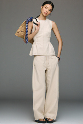 Maeve Curve Puddle Pants | Anthropologie (US)