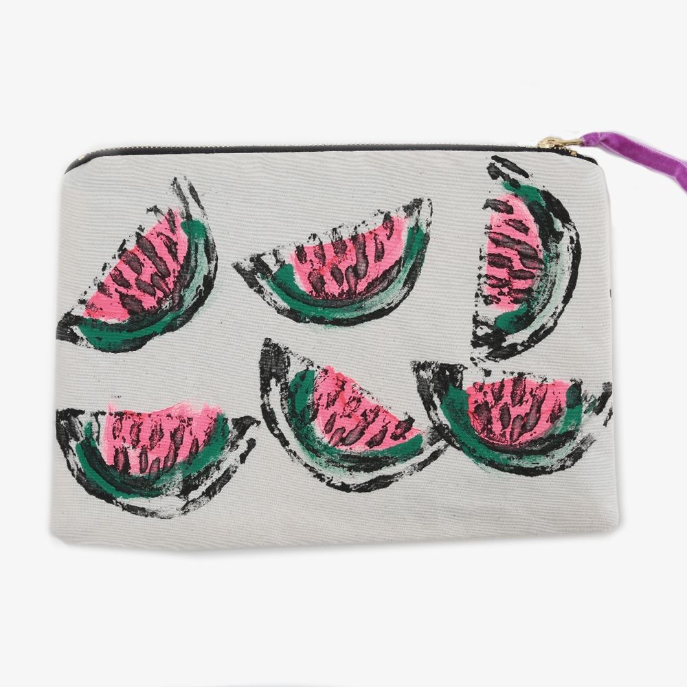 Watermelon Print Zip Pouch | Fy (US)