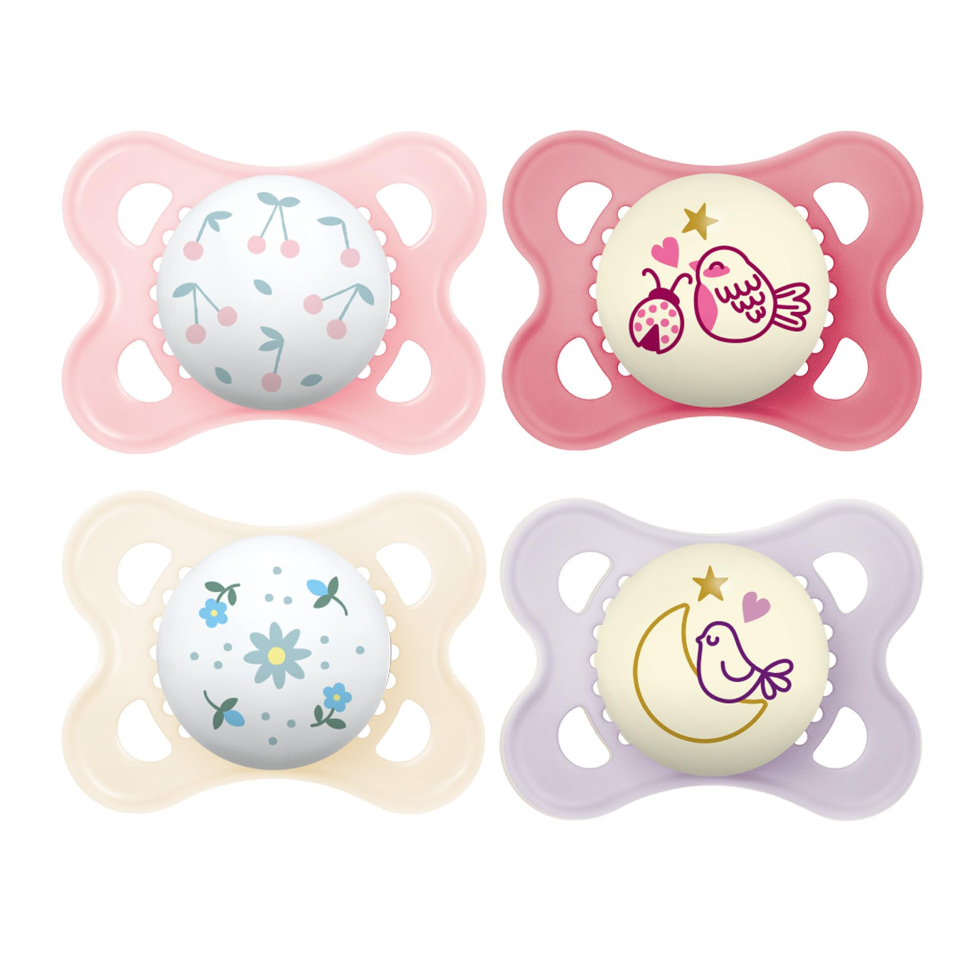 MAM Original Day & Night Pacifiers, Binky Pacifier for 0-6 Months, BPA-Free Silicone, Glows in Th... | Amazon (US)