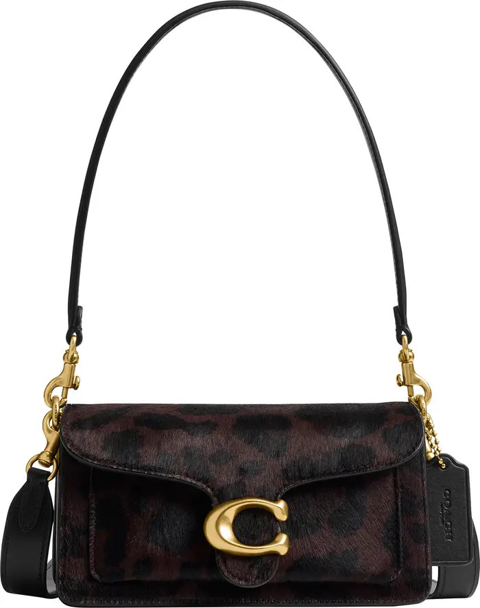 Tabby Leopard Genuine Calf Hair Shoulder Bag | Nordstrom