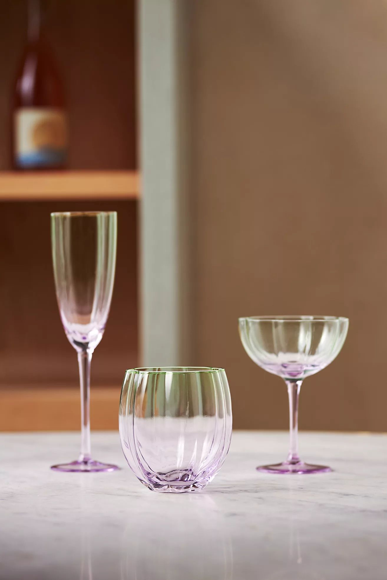 Lille Stemless Wine Glasses, Set of 4 | Anthropologie (US)