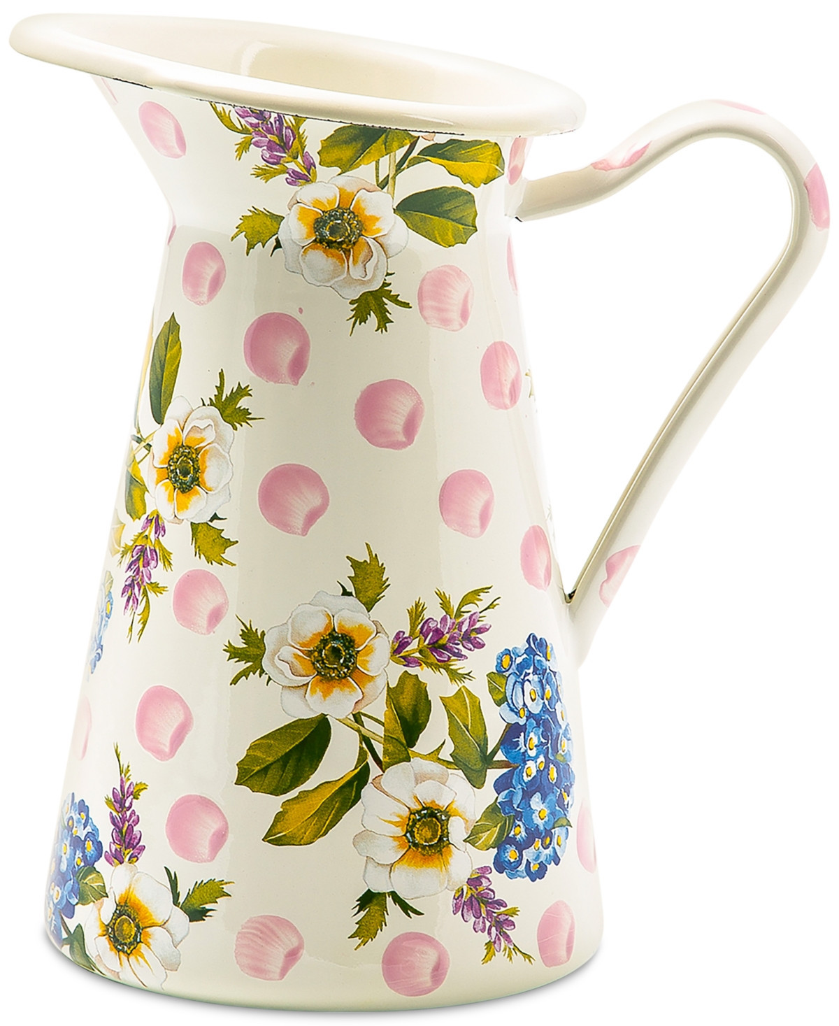 Mackenzie-Childs Wildflowers Pink Medium Practical Pitcher | Macy's