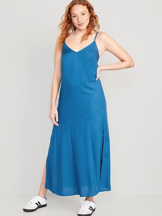 Tie-Back Maxi Slip Dress for Women | Old Navy (US)